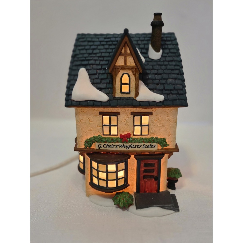 G. Choir's Weights & Scales Dept 56 Dickens Village Vintage Christmas